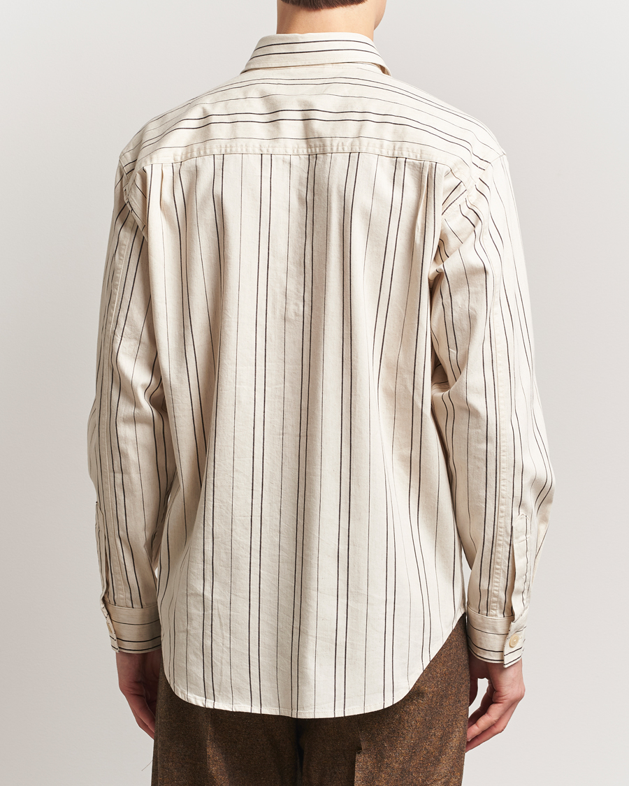 Men | Shirts | NN07 | Adwin Striped Overshirt Ecru/Black