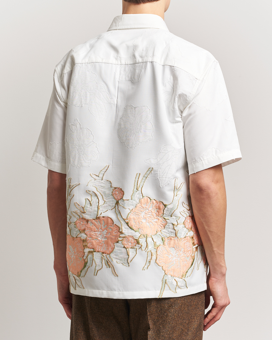 Men | Shirts | NN07 | Freddy Flower Short Sleeve Shirt White Multi