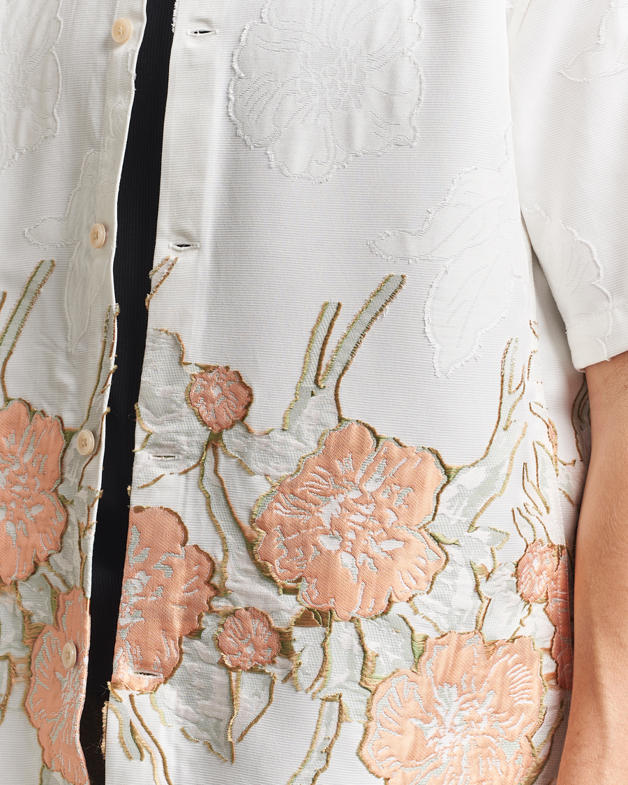 Men | Shirts | NN07 | Freddy Flower Short Sleeve Shirt White Multi