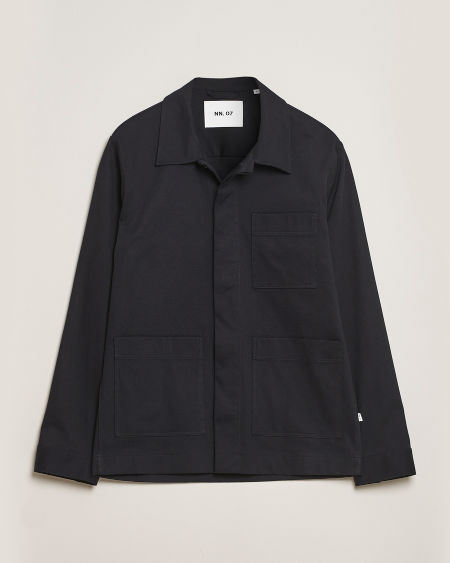 Men | Shirts | NN07 | Olav Pocket Overshirt Black