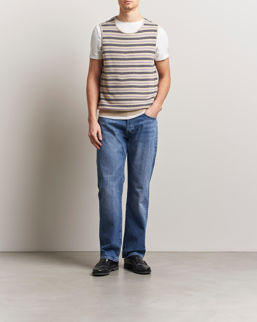Men | Sweaters & Knitwear | NN07 | Bari Structured Slipover Multi Stripe