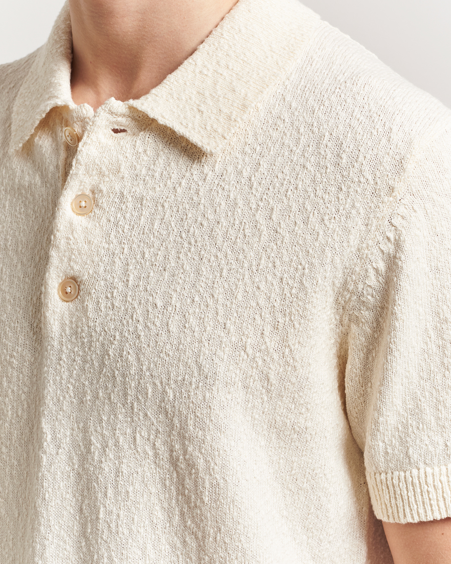 Men | Polo Shirts | NN07 | Randy Knitted Polo Ecru