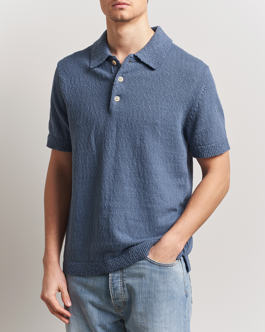 Men | Polo Shirts | NN07 | Randy Knitted Polo Bering Blue