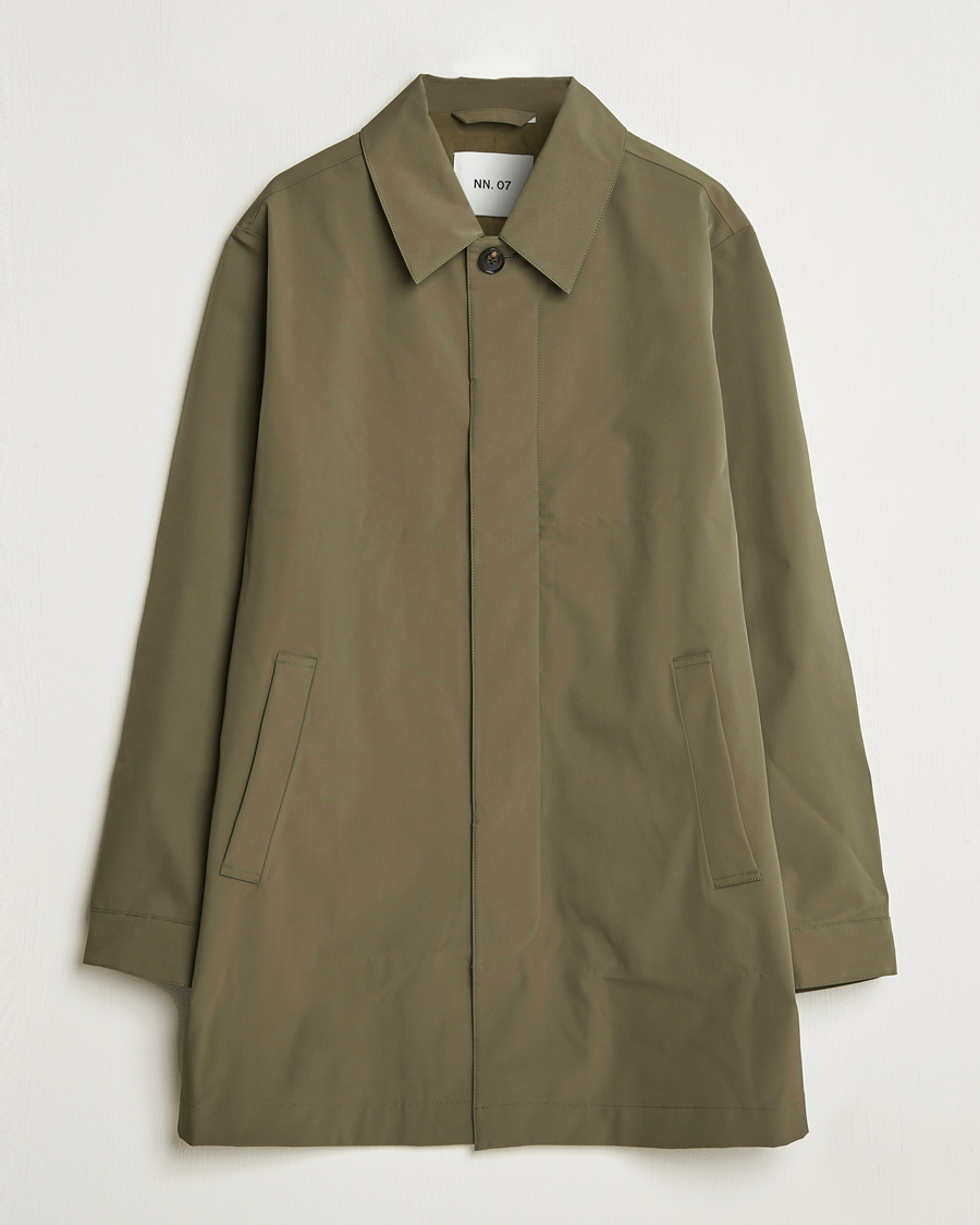 Men | Coats & Jackets | NN07 | Kim Waterproof Car Coat Capers Green