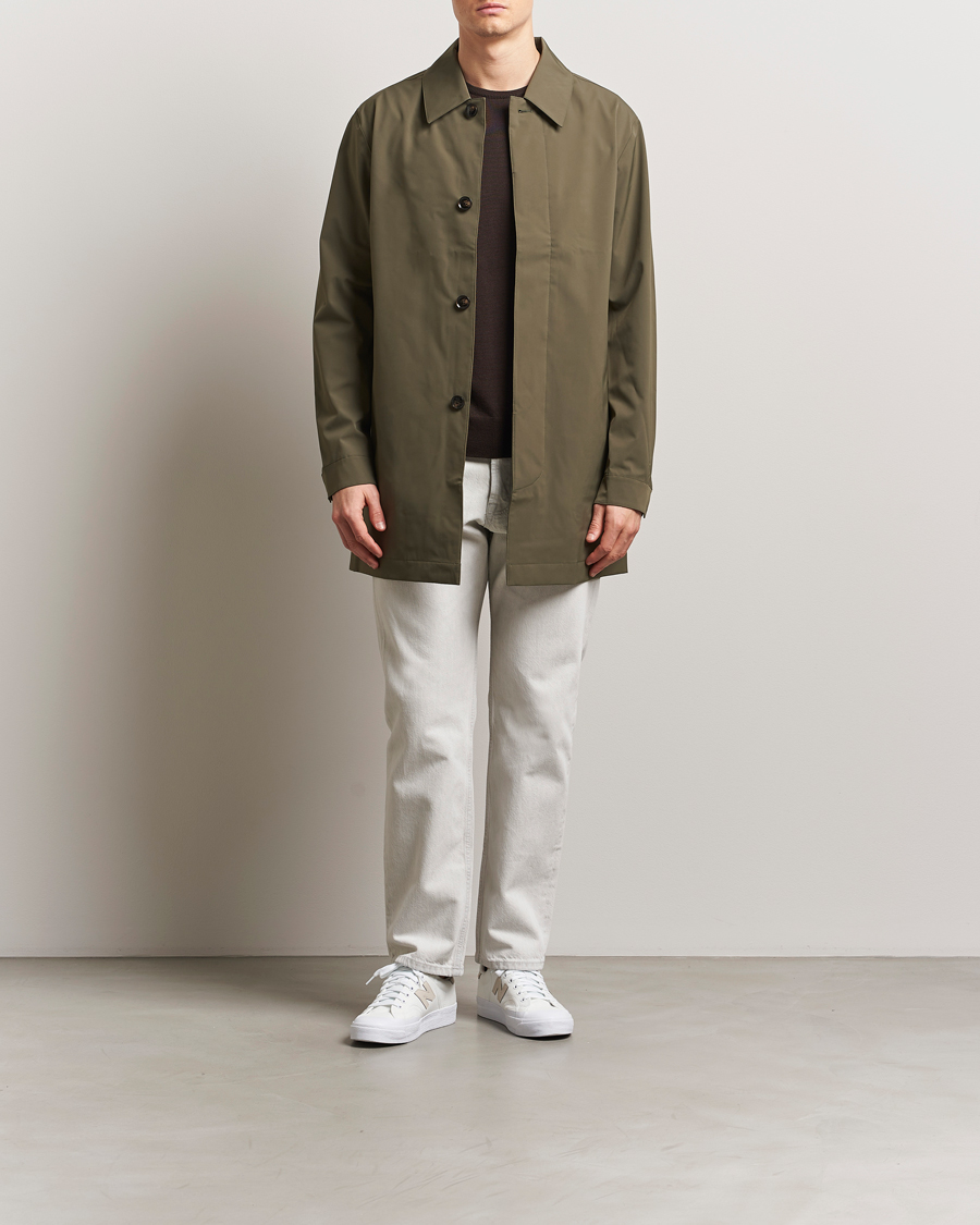 Men | Coats & Jackets | NN07 | Kim Waterproof Car Coat Capers Green