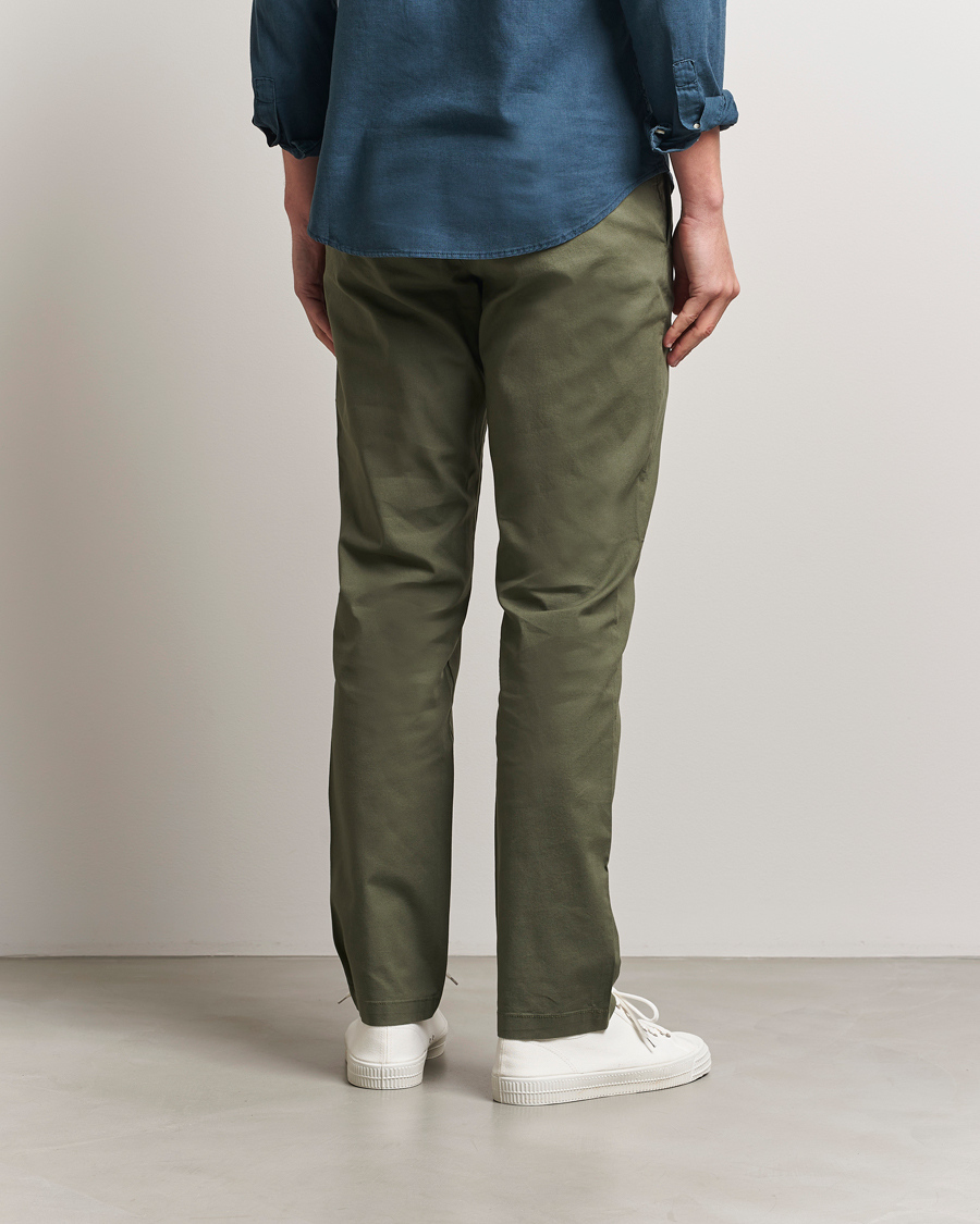 Men | Trousers | Dockers | Crafted Khaki Slim Cotton/Linen Chino Teal Leaf