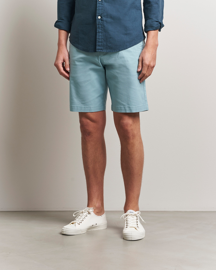 Men | Shorts | Dockers | Slim Cotton/Linen Shorts Tourmaline