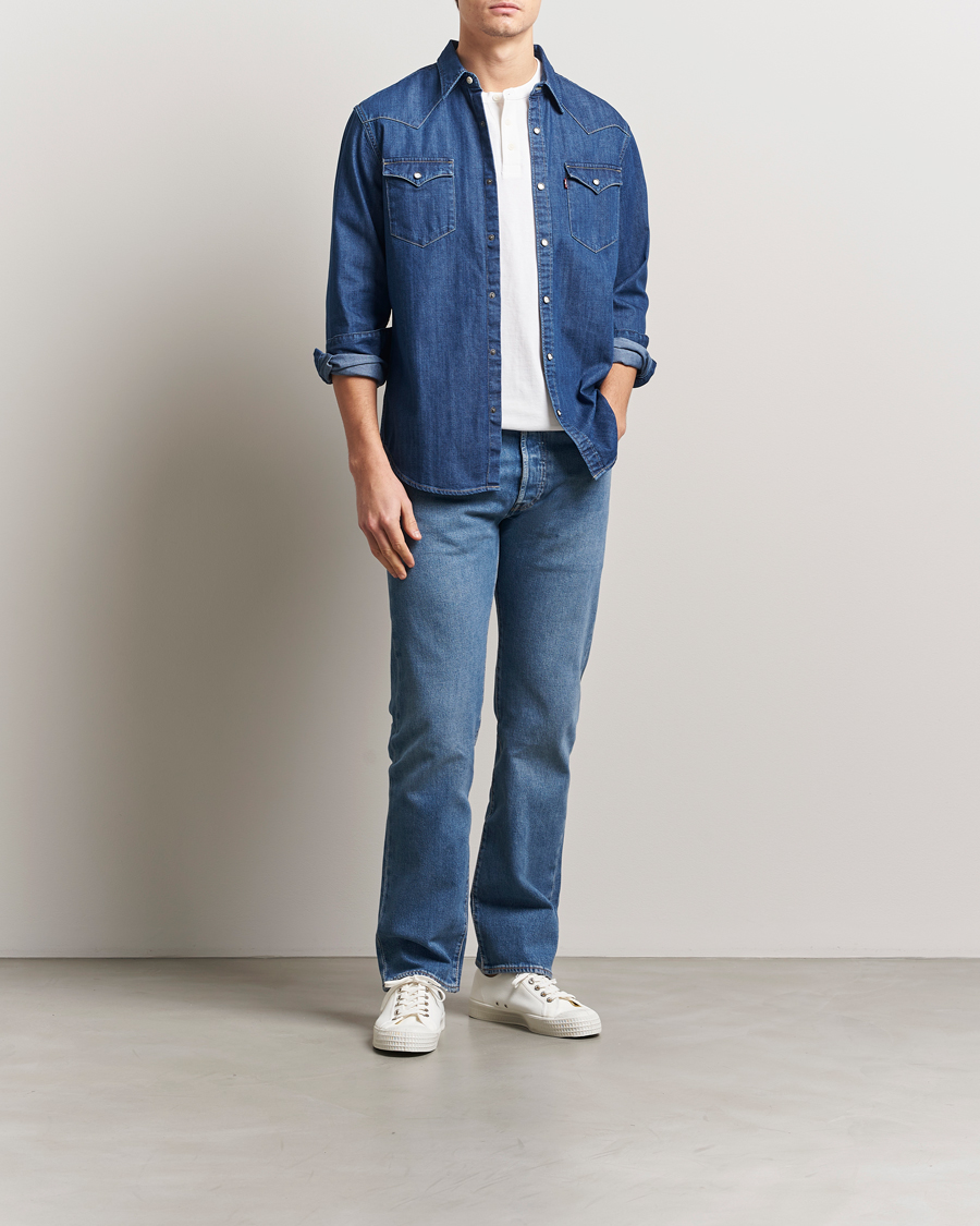 Men | Shirts | Levi's | Barstow Western Standard Shirt Medium Blue