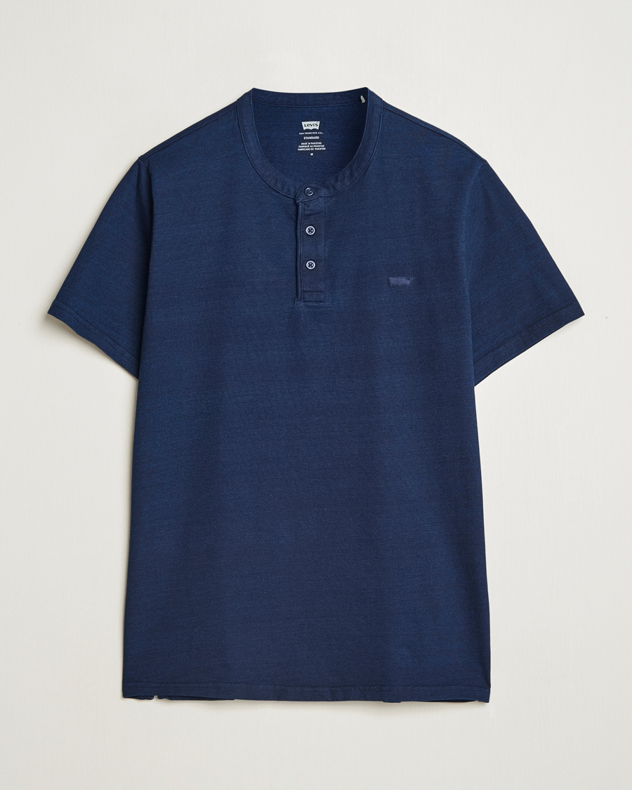 Men | T-Shirts | Levi's | Short Sleeve Henley Dark Indigo