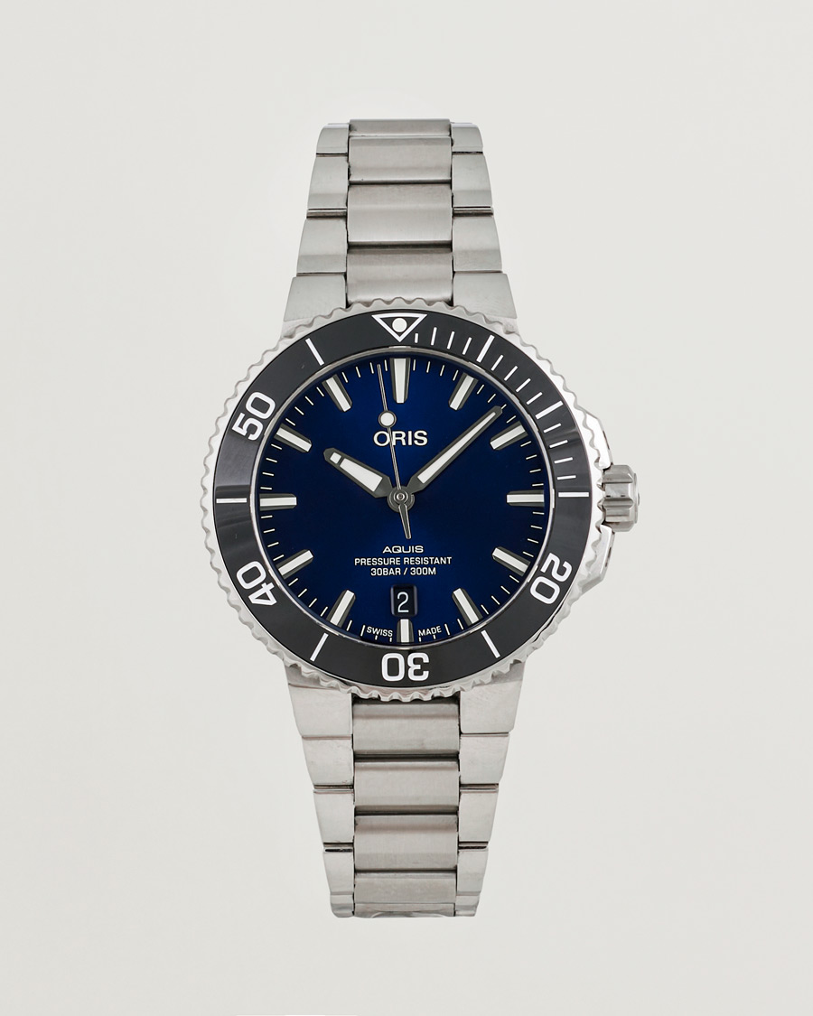 Men | Oris Pre-Owned Aquis Date Blue | Oris Pre-Owned | Aquis Date Blue