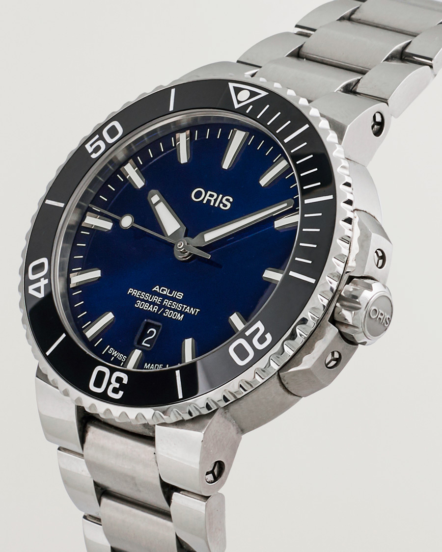 Men | Oris Pre-Owned Aquis Date Blue | Oris Pre-Owned | Aquis Date Blue
