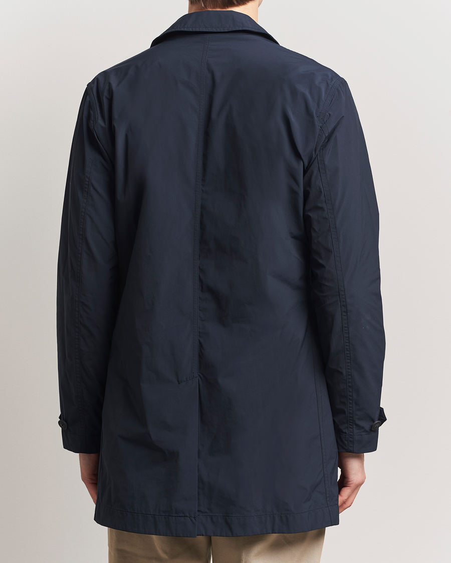 Men | Coats & Jackets | Woolrich | City Carcoat Melton Blue