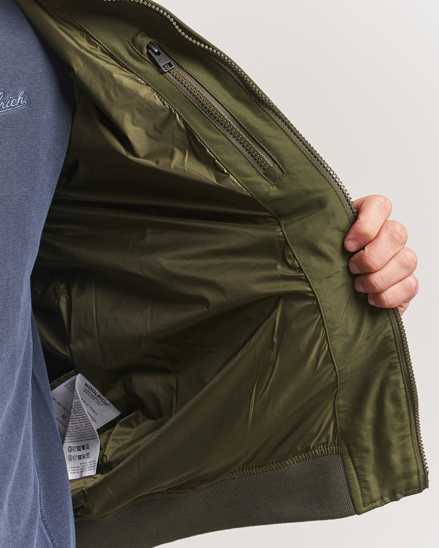 Men | Coats & Jackets | Woolrich | Cruiser Bomber Jacket Greenstone