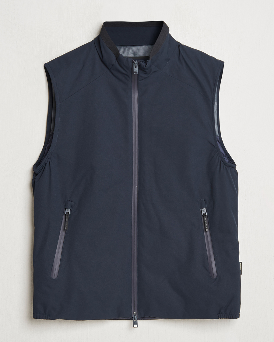 Men | Gilets | Woolrich | Sailing Two Layer Vest Melton Blue