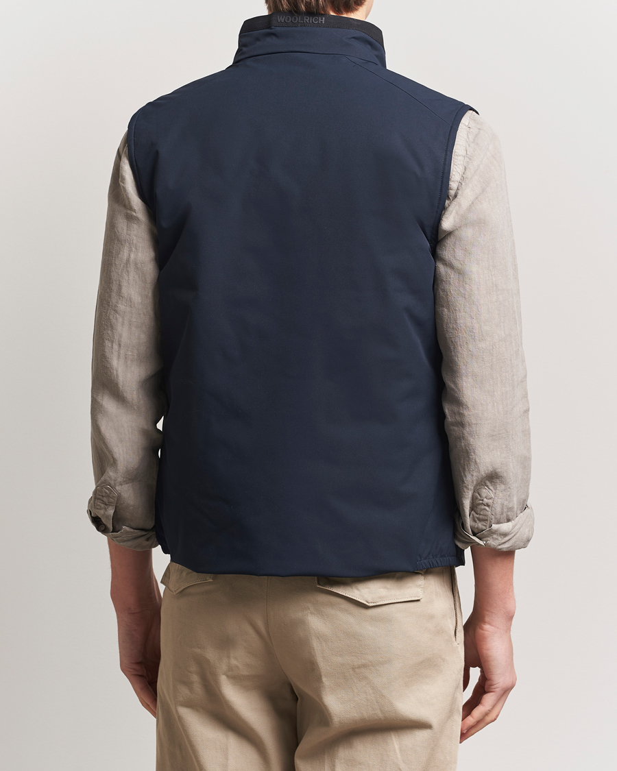 Men | Gilets | Woolrich | Sailing Two Layer Vest Melton Blue
