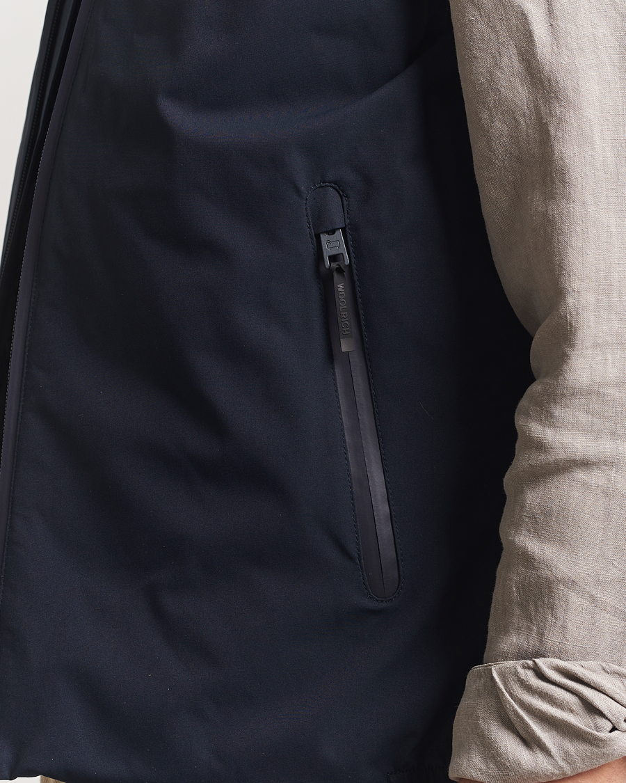 Men | Gilets | Woolrich | Sailing Two Layer Vest Melton Blue