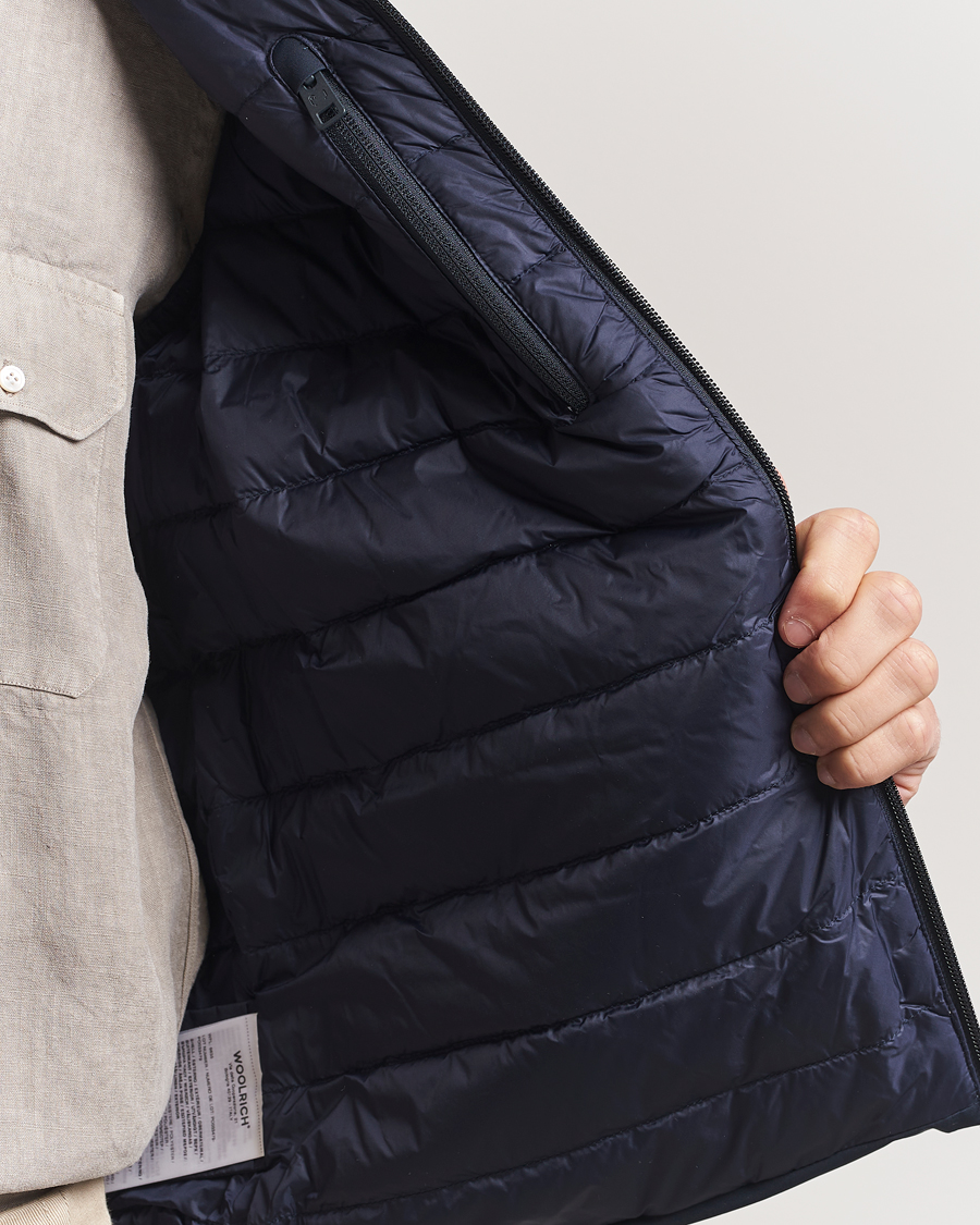 Men | Gilets | Woolrich | Sailing Two Layer Vest Melton Blue