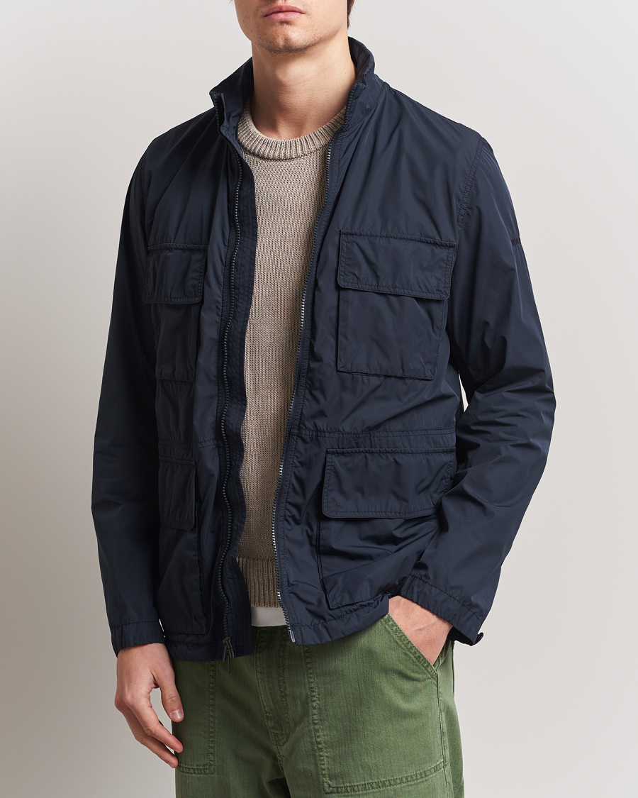 Men | Coats & Jackets | Woolrich | Urban Field Jacket Melton Blue