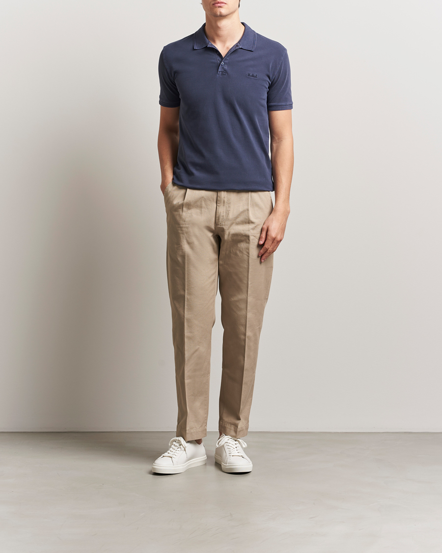 Men | Polo Shirts | Woolrich | Mackinack Polo Melton Blue