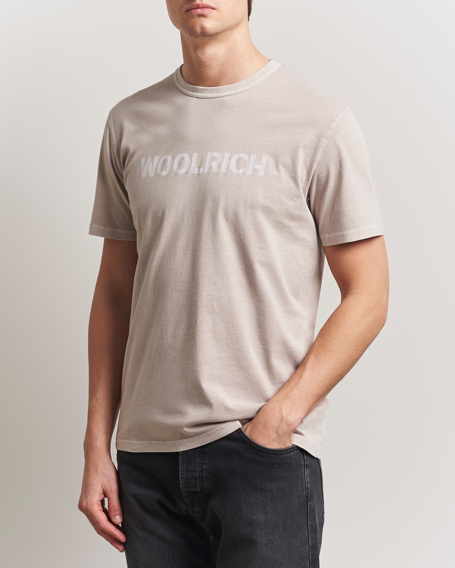 Men | T-Shirts | Woolrich | Light Garment Dyed T-Shirt Dove