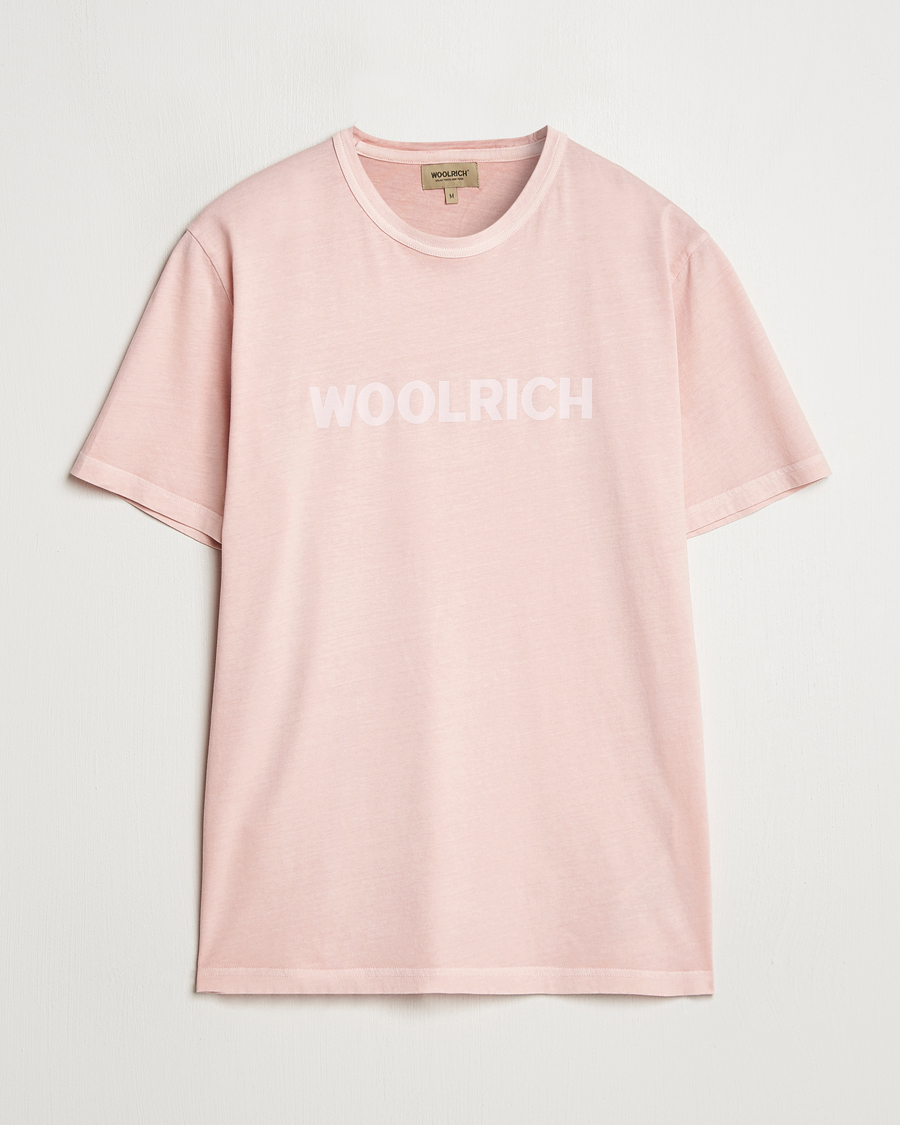 Men | T-Shirts | Woolrich | Light Garment Dyed T-Shirt Rose Smoke