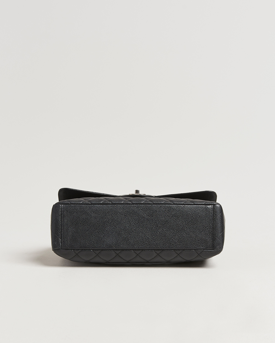Men | Gifts for Her | Chanel Pre-Owned | Classic Single Flap Maxi Black Caviar