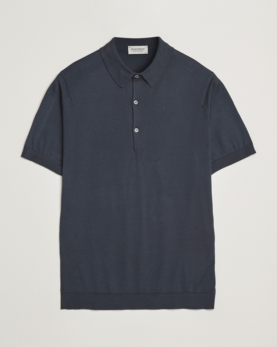 Men | Polo Shirts | John Smedley | Adrian Slim Fit Sea Island Polo Flint