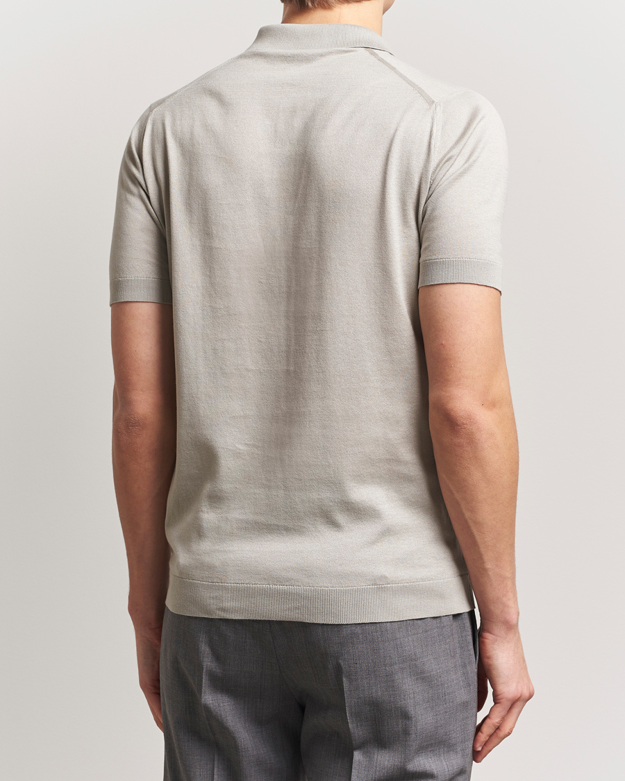 Men | Polo Shirts | John Smedley | Adrian Slim Fit Sea Island Polo Parchment