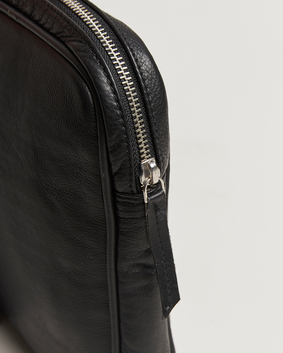 Men | Bags | LES DEUX | Leather Laptop Sleeve Black