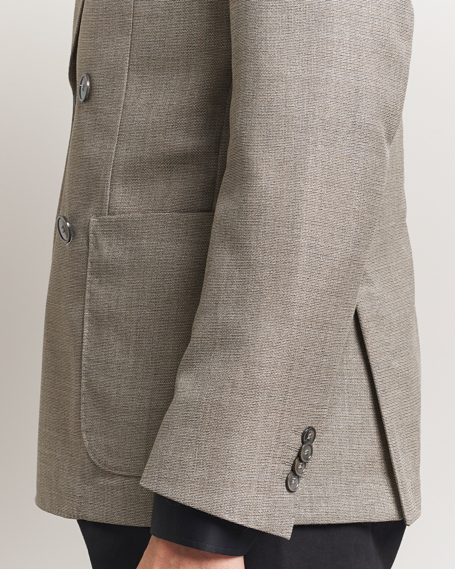 Men | Blazers | BOSS BLACK | Huge Wool Double Breasted Blazer Light Beige