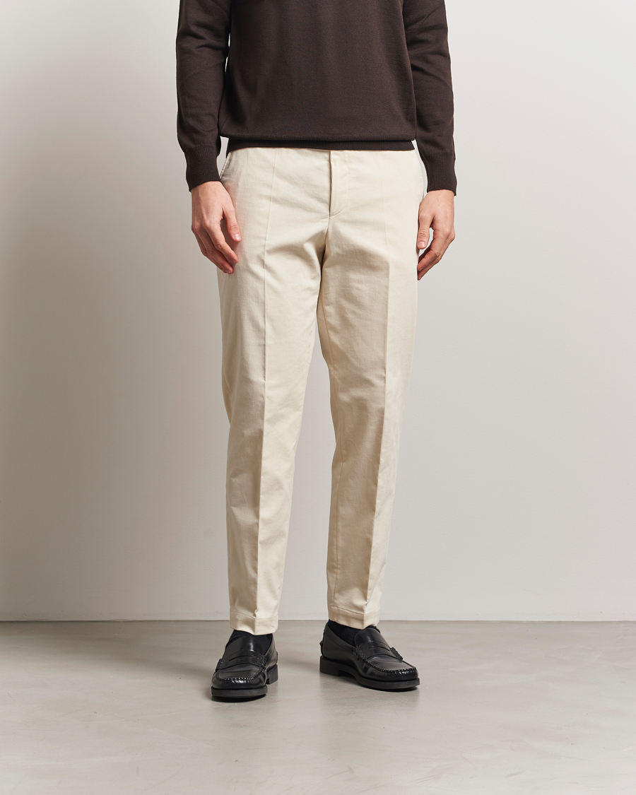 Men | Trousers | BOSS BLACK | Perin Spring Cord Trousers Open White
