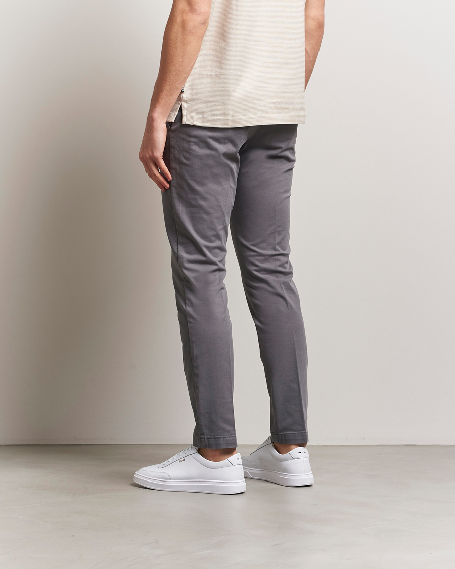 Men | Trousers | BOSS BLACK | Kaito1 Cotton Chinos Dark Grey