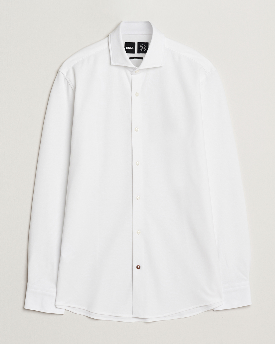 Men | Shirts | BOSS BLACK | Hank Structured Shirt White