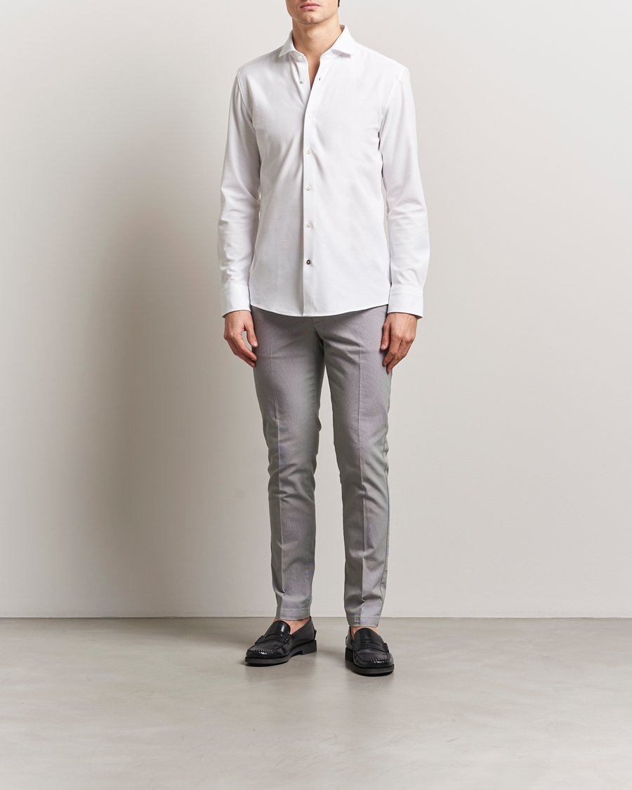Men | Shirts | BOSS BLACK | Hank Structured Shirt White