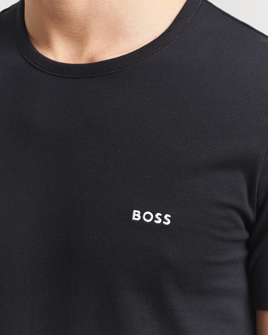 Men | T-Shirts | BOSS BLACK | 3-Pack Crew Neck T-Shirt Black/White/Green