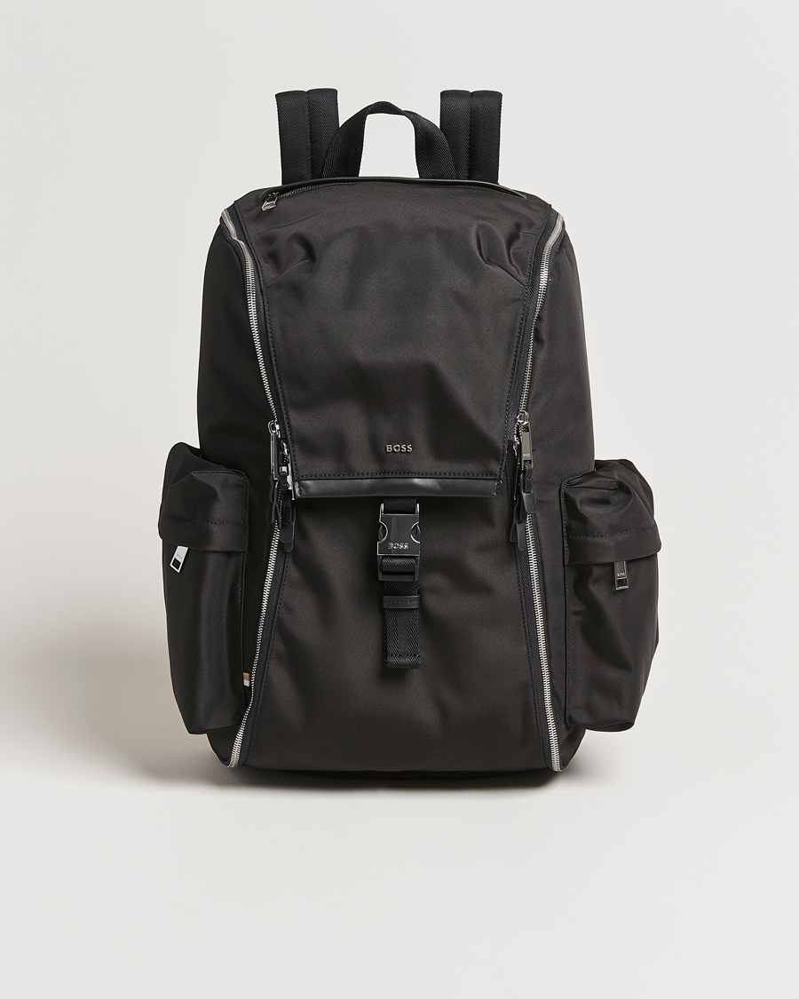 Men | Bags | BOSS BLACK | Highway Travel Backpack Black
