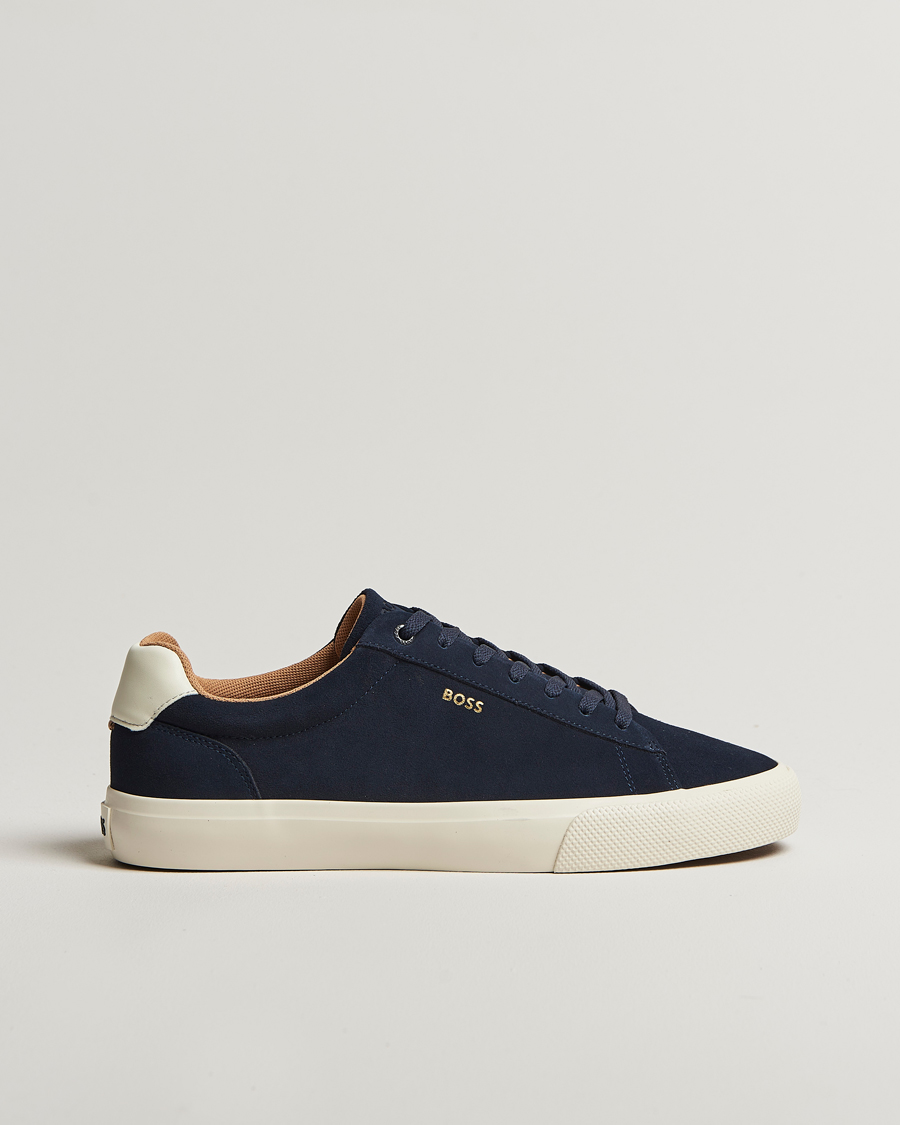 Men | Sneakers | BOSS BLACK | Aiden Suede Sneaker Navy