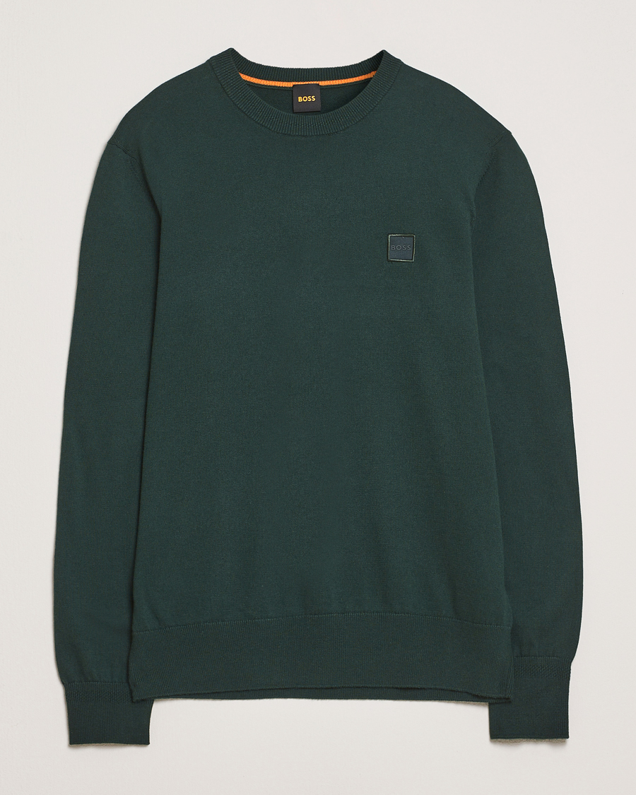 Men | Sweaters & Knitwear | BOSS ORANGE | Kanovano Knitted Sweater Open Green