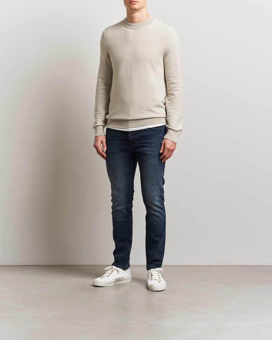 Men | Sweaters & Knitwear | BOSS ORANGE | Aspoki Structured Knitted Sweater Light Beige