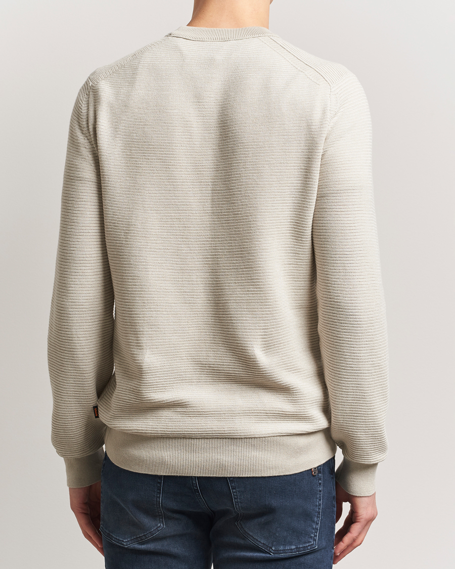 Men | Sweaters & Knitwear | BOSS ORANGE | Aspoki Structured Knitted Sweater Light Beige