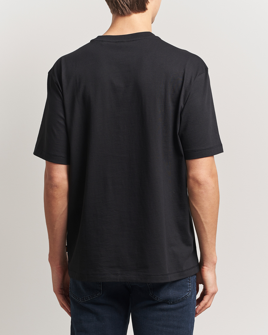 Men | T-Shirts | BOSS ORANGE | Barragan Printed T-Shirt Black
