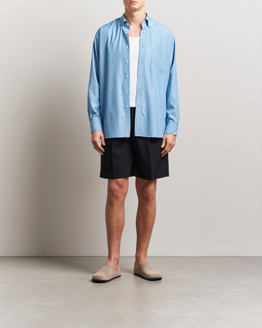 Men | Shirts | Auralee | Button Down Shirt Sax Blue