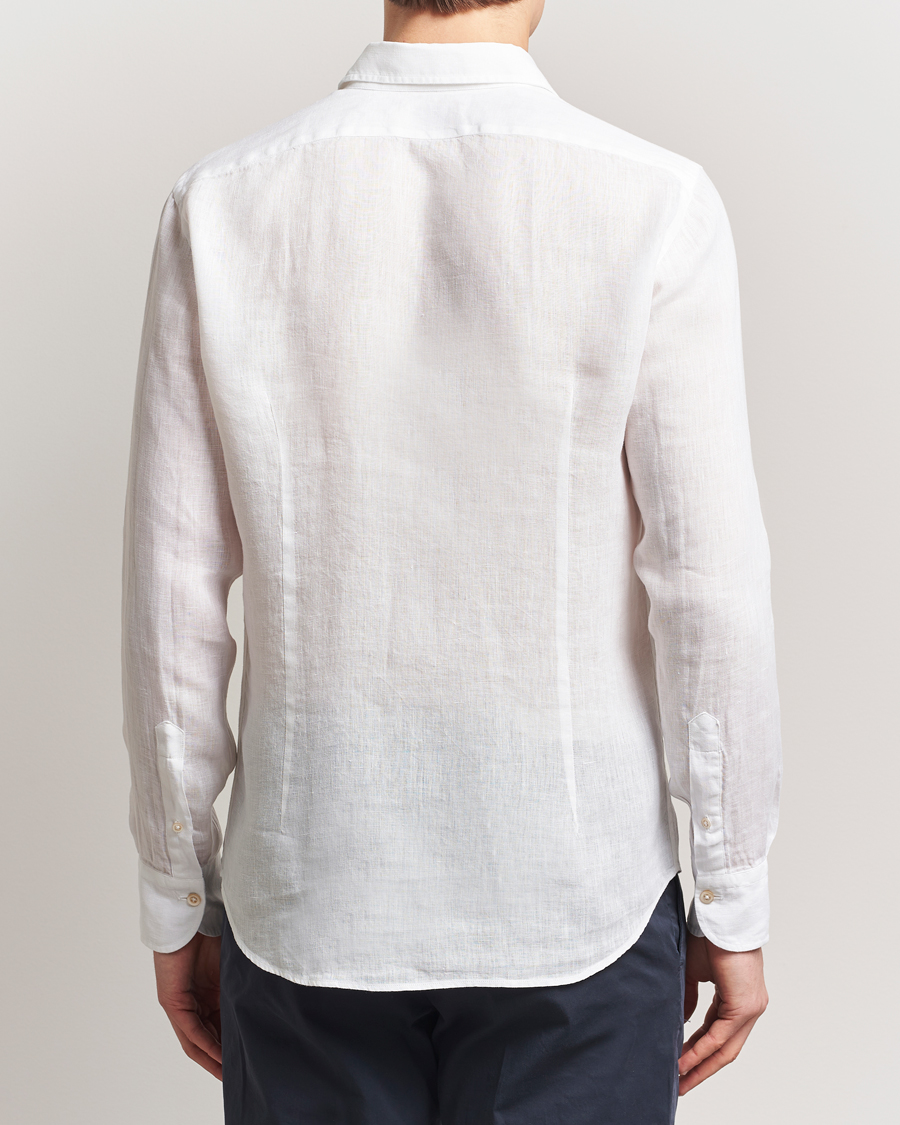 Men | Shirts | Grigio | Linen Casual Shirt White