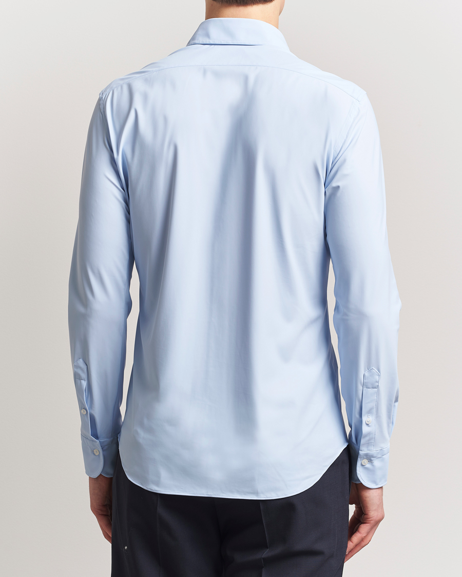 Men | Shirts | Grigio | Jersey Stretch Shirt Light Blue