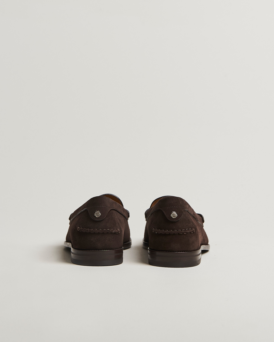 Men | Loafers | Bally | Charlex Suede Moccasin Ebano