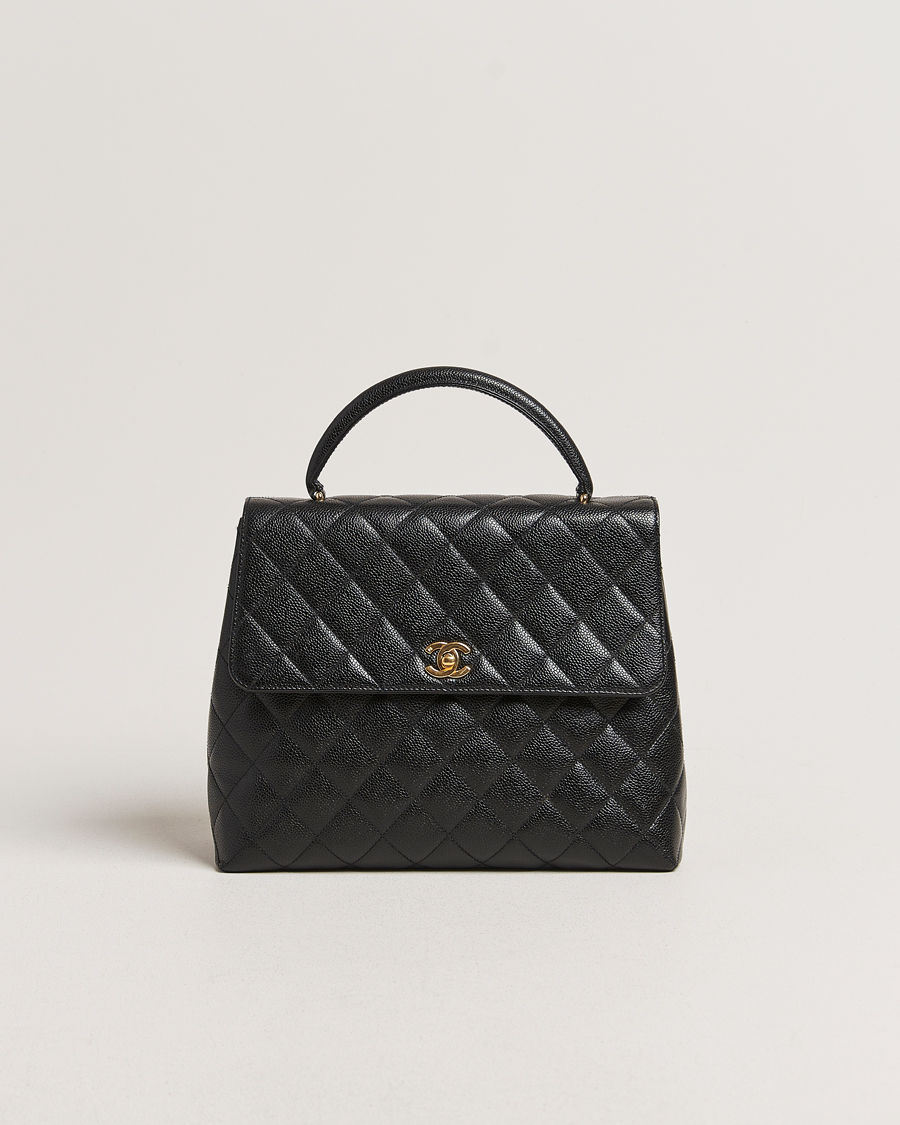 Men | Gifts for Her | Chanel Pre-Owned | Kelly Top Handle Bag Black Caviar