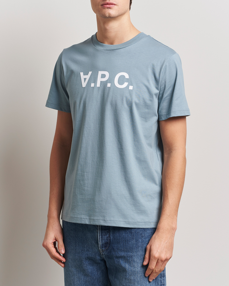 Men | T-Shirts | A.P.C. | VPC T-Shirt Bleu Gris