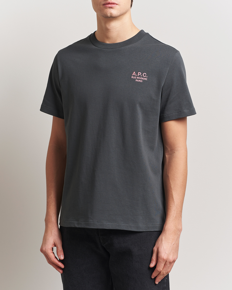 Men | T-Shirts | A.P.C. | Rue Madame T-Shirt Anthracite