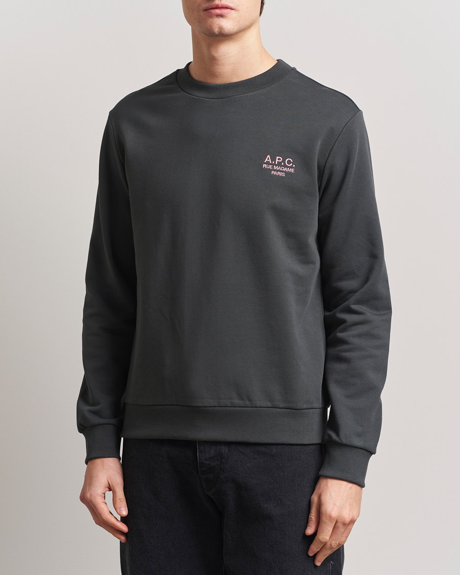 Men | Sweaters & Knitwear | A.P.C. | Rue Madame Sweatshirt Anthracite