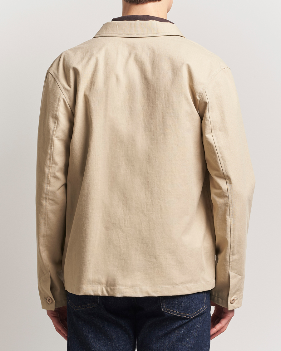 Men | Coats & Jackets | A.P.C. | Rodney Textured Cotton Overshirt Beige
